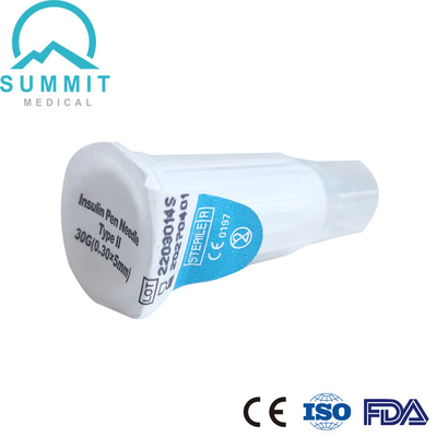 FDA 510K는 단일 단부 보호하는 안전성 인슐린 펜 니들 30G 5를 밀리미터를 입증했습니다
