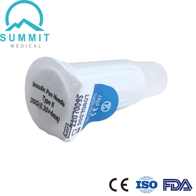 인슐린 주입을 위한 얇은 벽 기술을 가진 안전 펜 바늘 30G 4mm