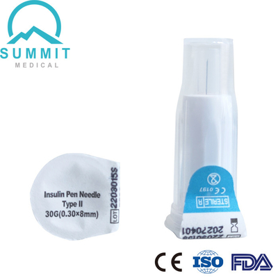 인슐린 펜을 위한 자동 철회 가능한 인슐린 펜 바늘 30G 8mm