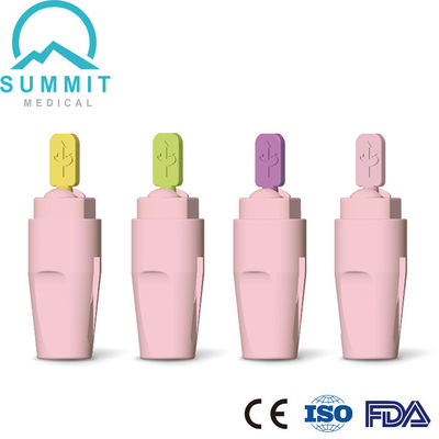 감마 살균자 자동 후집 안전 랜세트 바늘 21G 2.2mm 노란색