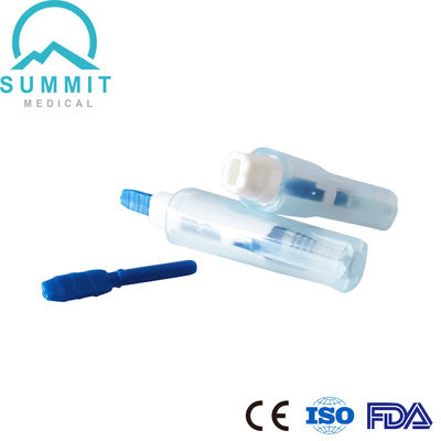 자동 고정 바늘 30G 1.5mm 파란색이 포함된 소형 안전 란셋 장치