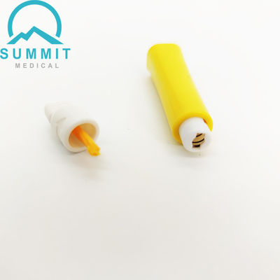 일회용 안전 랜세트 21G 2.2mm 빠른 테스트를 위해 노란색 1 상자 당 100
