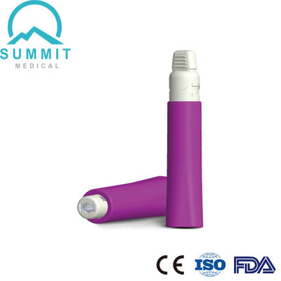 당뇨병 안전 랜세트 3개의 뷰벨 바늘 28G 깊이 1.8mm