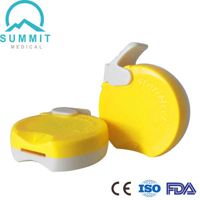 신생아용 스테리힐 플러스 발 뒤꿈치 랜셋 1.0mm*2.5mm, 노란색, 상자당 50개
