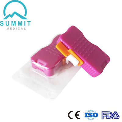 신생아 검사용 발 뒤꿈치 블레이드 안전 랜세트, 0.85mm 깊이 1.75mm 너비