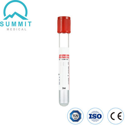 레드 캡 응고 활성화 튜브, 진공형, PET 튜브, 13mm*75mm