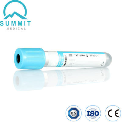 2.7ml 나트륨 시트레이트 튜브, 밝은 파란색 톱, 3.2% 나트륨 시트레이트 첨가물