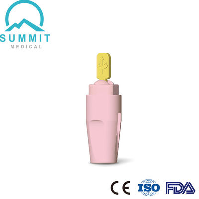소수혈구 샘플링을 위한 후퇴성 마이크로 안전 랜셋 21G/23G 2.2mm