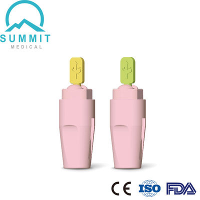 소수혈구 샘플링을 위한 후퇴성 마이크로 안전 랜셋 21G/23G 2.2mm