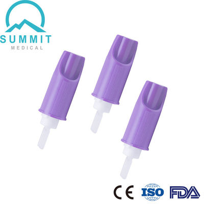 30G 바늘 1.4 밀리미터 깊이 자동 안전 랜싯 장치, 자줏빛, 팩 당 100개 부분
