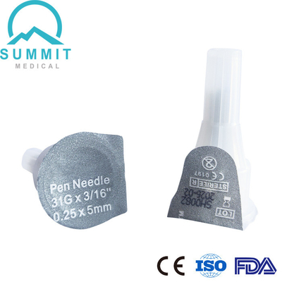 편안한 인슐린 인젝션 31G 5 Mm 100/Box 동안 극단적 가는 펜 니들